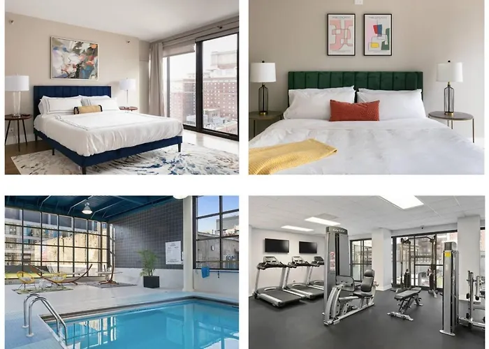 Downtown Penthouse 11parking Gym Pvt Patio Apartment